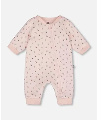 Deux par Baby Girl Cotton One-Piece and Romper Pink Mini Floral