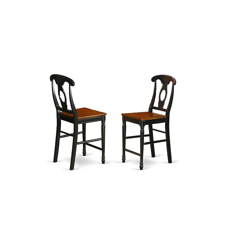 East West Furniture 3 Pc Dining counter height set - pub Table and 2 Dining Chairs