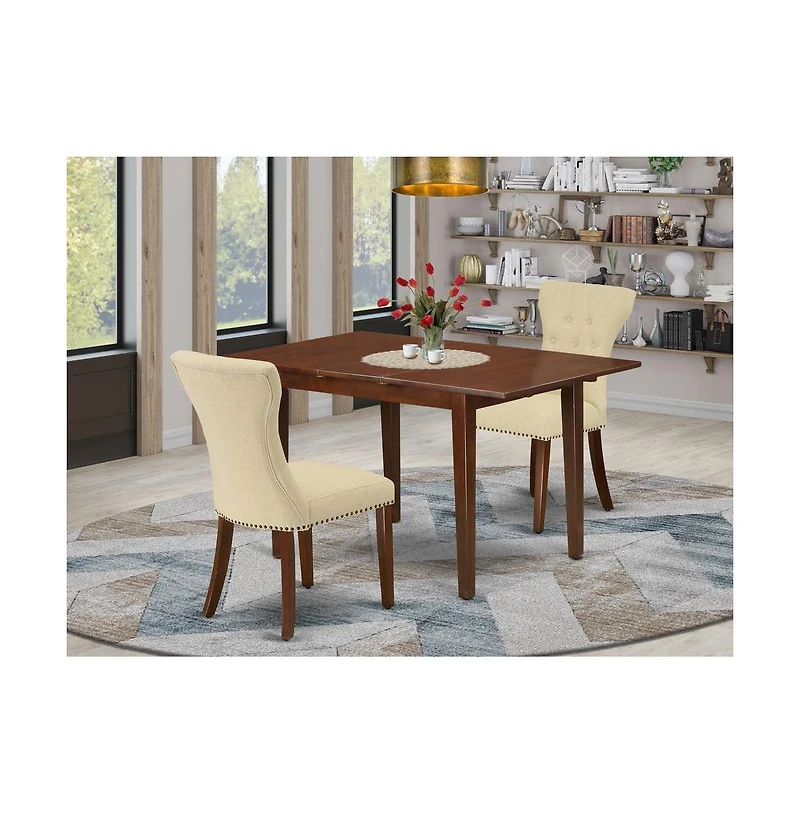 East West Furniture Dining Room Set Mahogany