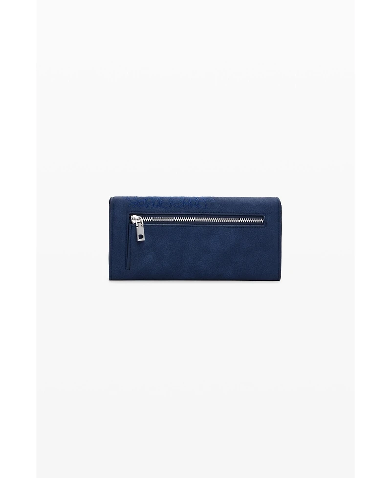 Desigual Women's Medium embroidered faux leather wallet