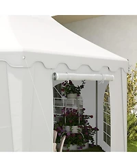 Outsunny 22.3' x 16.4' Large Party Tent Canopy Shelter with Carrying Bags