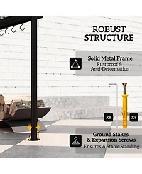 Outsunny 8' x 5' Grill Gazebo, - Gazebo