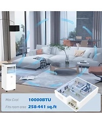 Homcom 10000 Btu Mobile Air Conditioner for Cooling and Dehumidifying