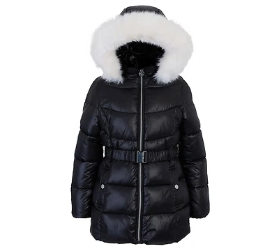 Michael Kors Toddler and Little Girls Belted Stadium Puffer Jacket