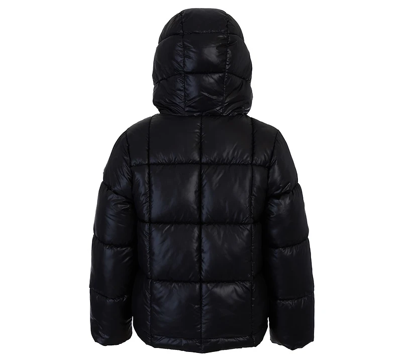 Michael Kors Big Girls Faux Fur Pocket Puffer Jacket
