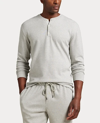 Polo Ralph Lauren Men's Long Sleeve Herringbone Henley Sleep Shirt