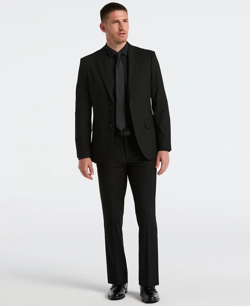 Perry Ellis Men's Dobby Louis Long Sleeve Slim Fit Suit Jacket