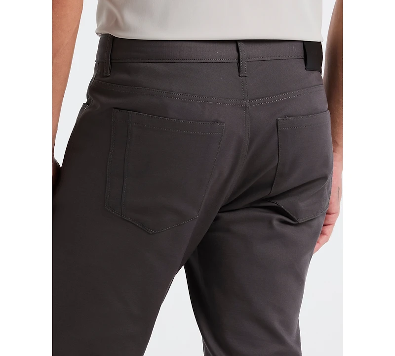 Perry Ellis Men's Double-Weave Slim-Fit 5-Pocket Pants