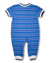 Florence Eiseman Baby Boys Stripe Knit Longall With Vehicles