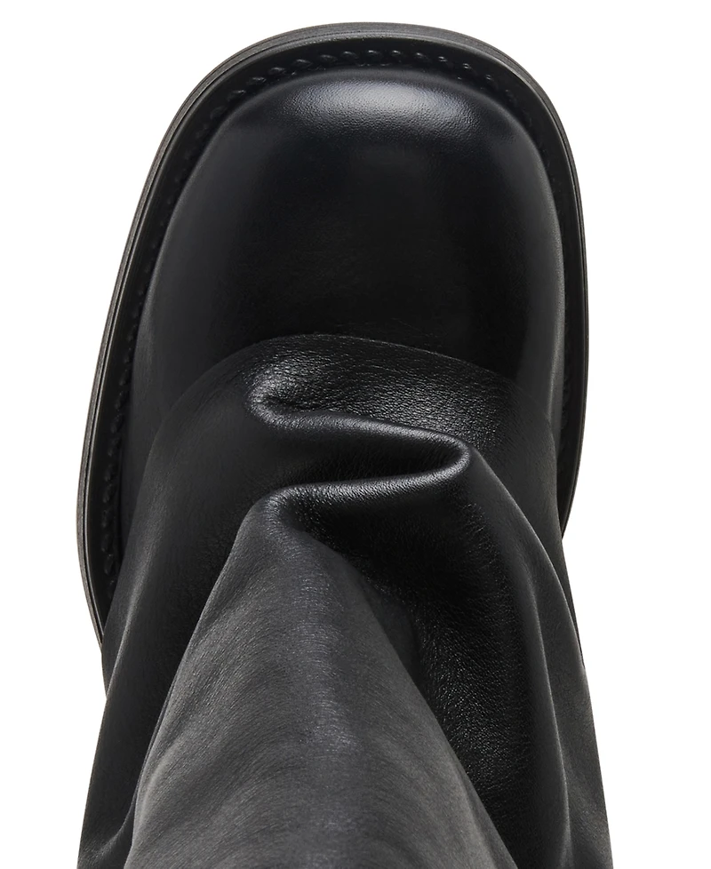 Steve Madden Benton Mid-Shaft Foldover Cuffed Moto Boots
