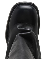 Steve Madden Benton Mid-Shaft Foldover Cuffed Moto Boots