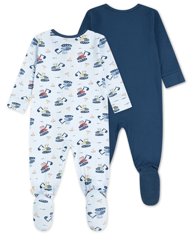 Huggies Baby Boys 2-Pack Long Sleeve Footed Coverall