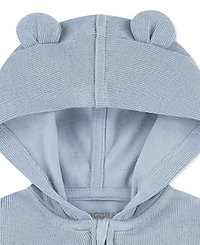 Huggies Baby Boy Short Sleeve Bodysuit, Hoodie and Pant, 3-Piece Set