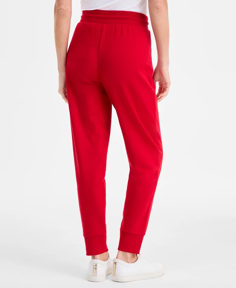 Nautica Jeans Women's Hotfix Logo Jogger Pants