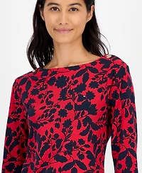 Tommy Hilfiger Women's Button-Trim 3/4-Sleeve Top