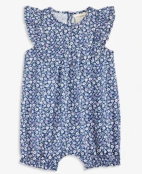First Impressions Baby Girls Floral-Print Cotton Sunsuit, Macy's Exclusive