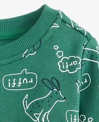 First Impressions Baby Boys Bark Dogs Printed Sweatshirt, Macy's Exclusive
