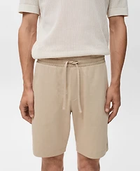 Mango Men's Cotton 8" Bermuda Shorts