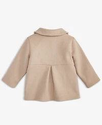 First Impressions Baby Girls Pleated Bow Peacoat, Macy's Exclusive