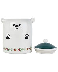 Winterberry Polar Bear Lidded Canister