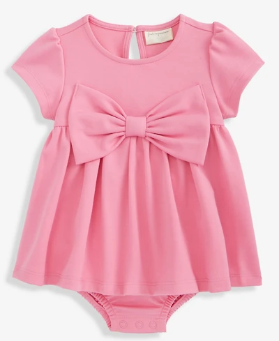 First Impressions Baby Girls Big Bow Ponte Skirted Sunsuit, Macy's Exclusive