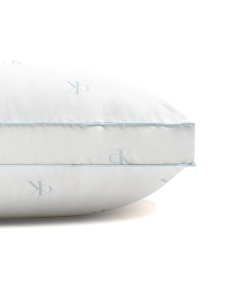 Calvin Klein Monogram Logo Density Collection Cotton X-Firm Pillow