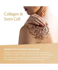 M3 Naturals Arabica Coffee Body Scrub with Collagen & Stem Cell - Exfoliating Body Scrubber & Face Cleanser 12 oz