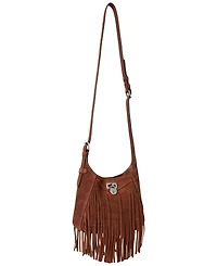 Lauren Ralph Lauren Tanner Small Suede Fringe Shoulder Bag