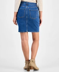 Style & Co Petite Denim Skirt, Macy's Exclusive
