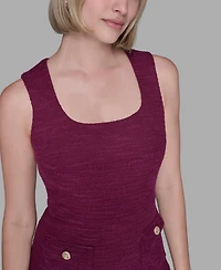 Karl Lagerfeld Paris Women's Knit Tweed Shift Dress