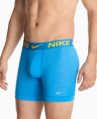 Nike Men's 3-Pack Dri-fit Boxer Briefs - Photo Blue/ Midnight Navy/ Black