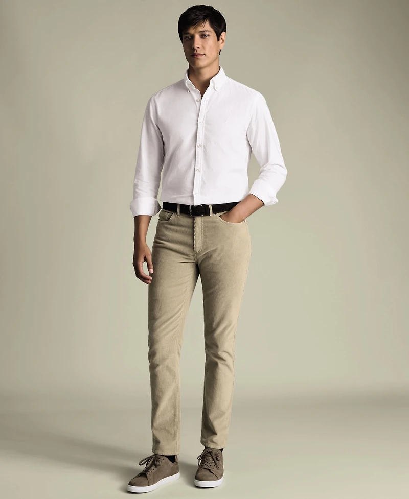 Charles Tyrwhitt Men's Slim-Fit 5-Pocket Pants
