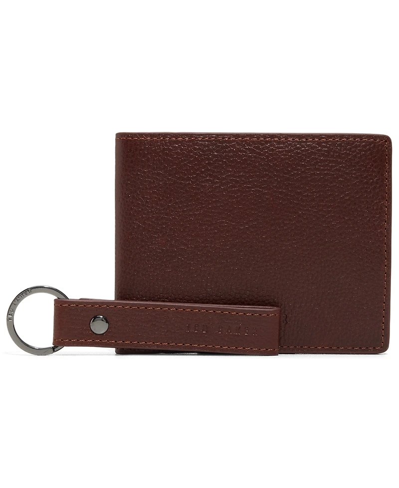Ted Baker 2-Piece Brockwell Bi-Fold Wallet and Keychain Set