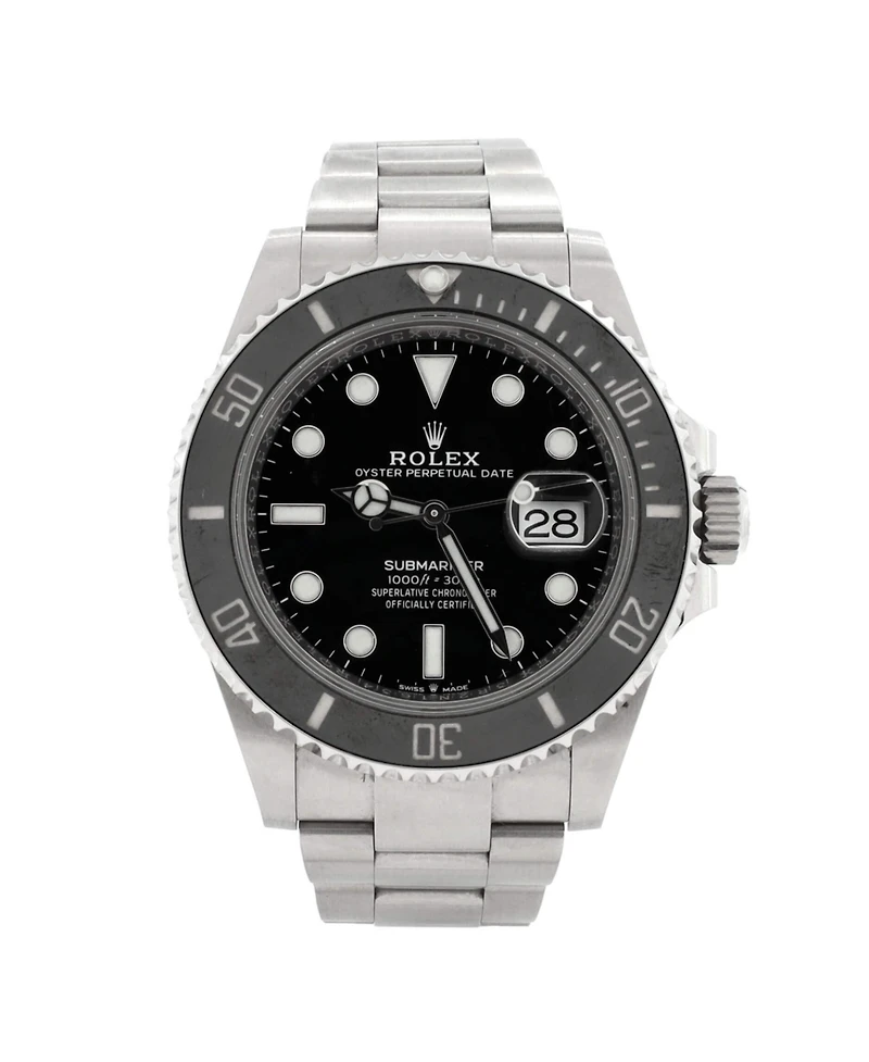 Pre-Owned Rolex Oyster Perpetual Submariner Date Automatic Watch in Stainless Steel and Cerachrom 41mm