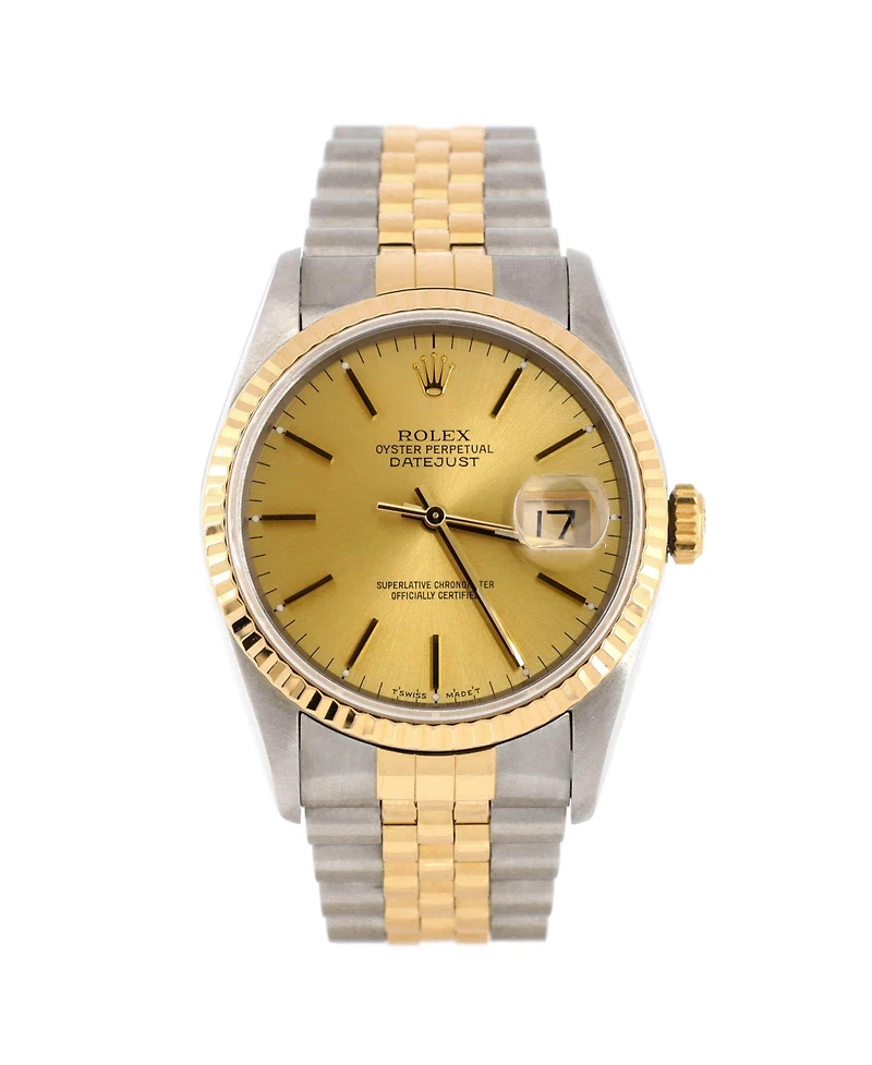 Pre-Owned Rolex Oyster Perpetual Datejust Automatic Watch in Stainless Steel and Gold 36mm