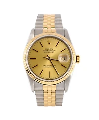 Pre-Owned Rolex Oyster Perpetual Datejust Automatic Watch in Stainless Steel and Gold 36mm