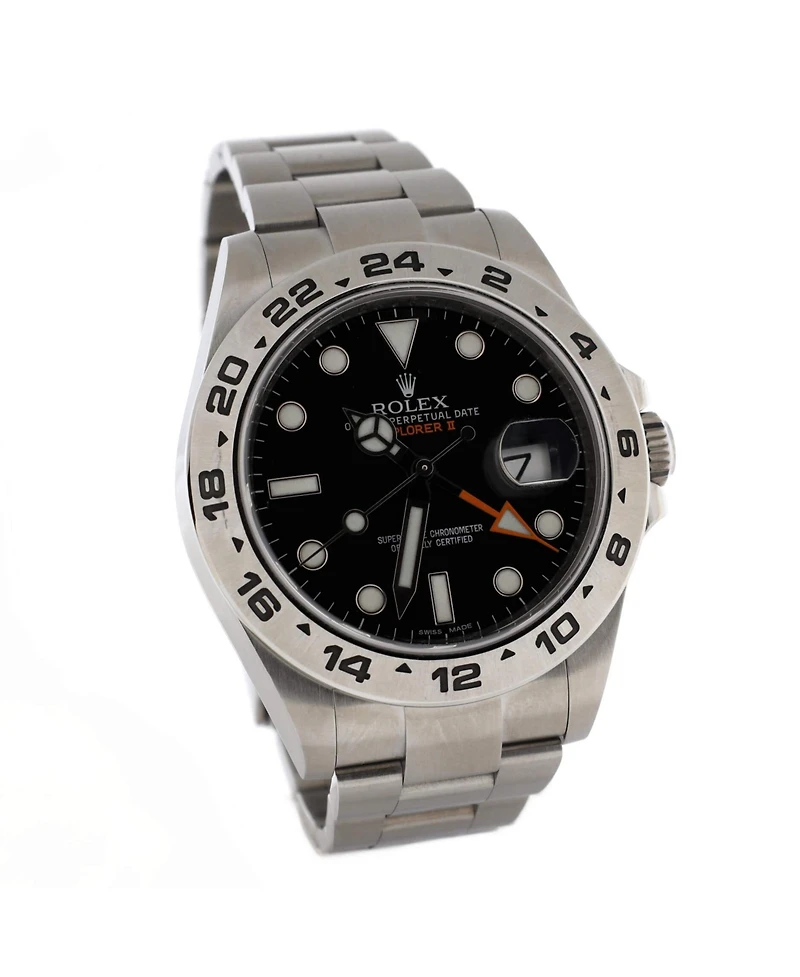 Pre-Owned Rolex Oyster Perpetual Explorer Ii Automatic Watch in Stainless Steel 42mm