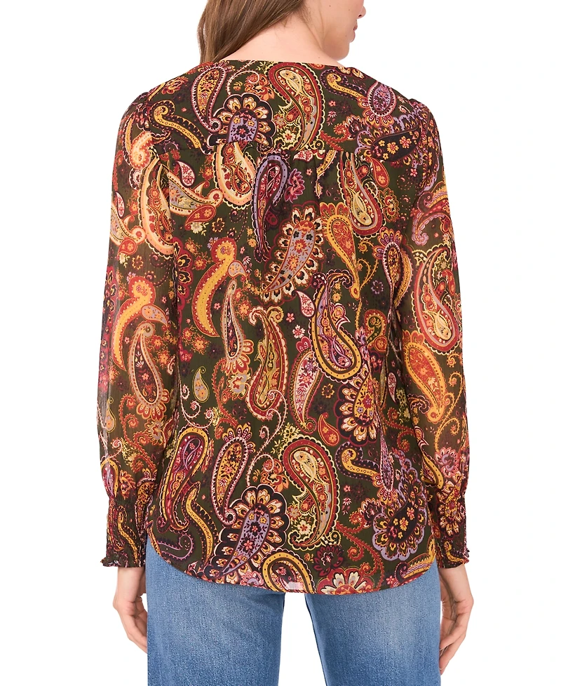 Sam & Jess Women's Button Front Smock Top
