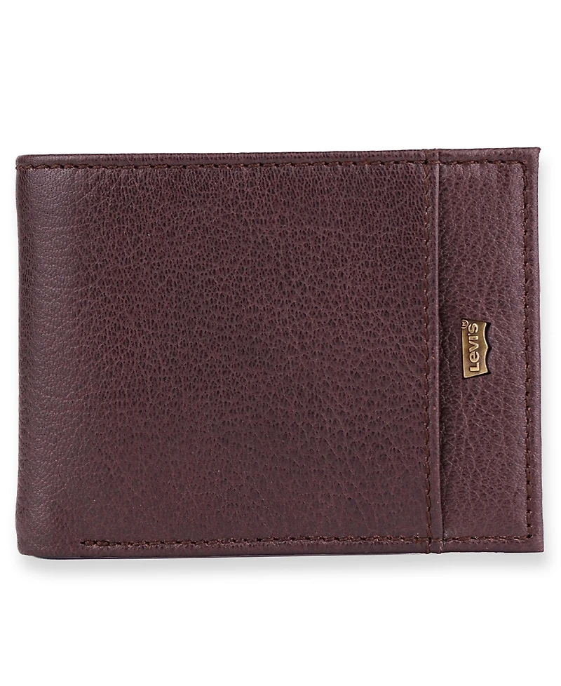 Levi's Men's Extra-Capacity Corded Cover Bi-Fold Wallet