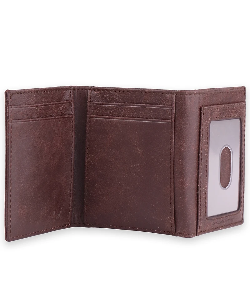 Levi's Men's Crackle Tri-Fold Wallet