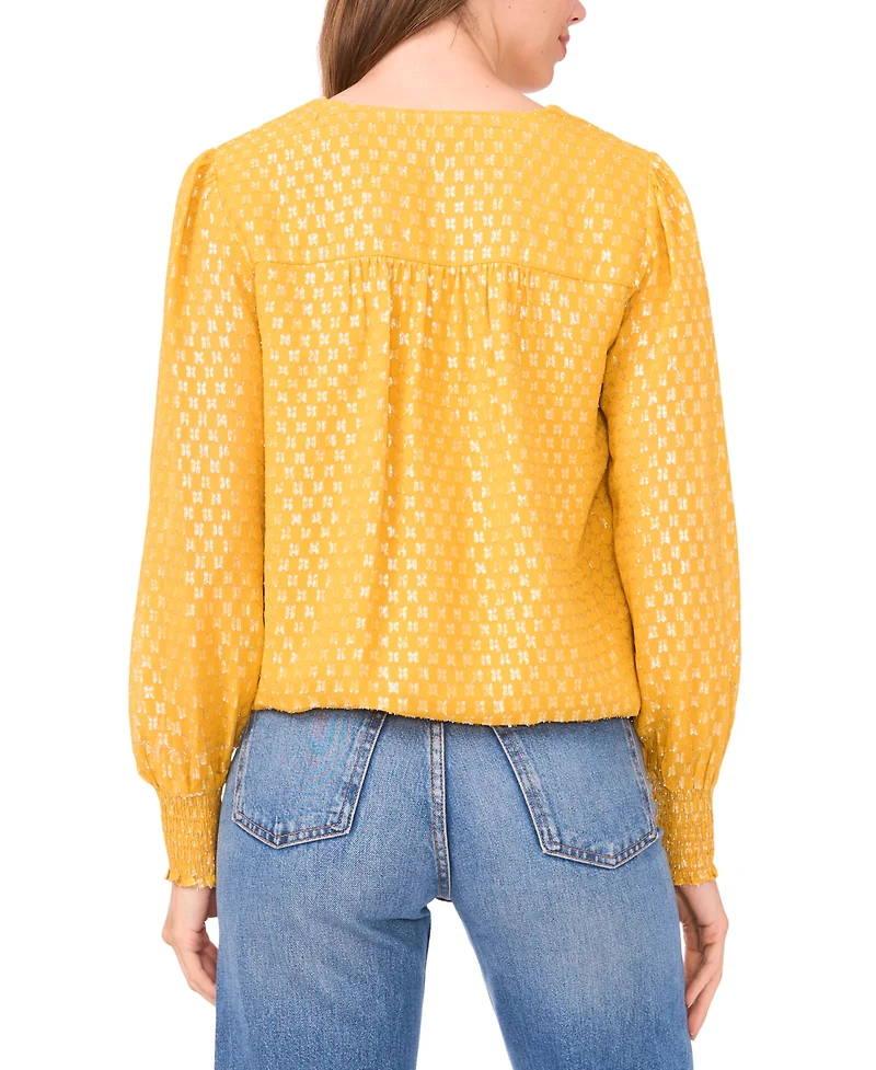 Sam & Jess Women's Blouson V-Neck Top