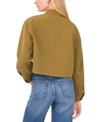 Sam & Jess Women's V-Neck Cropped Jacket