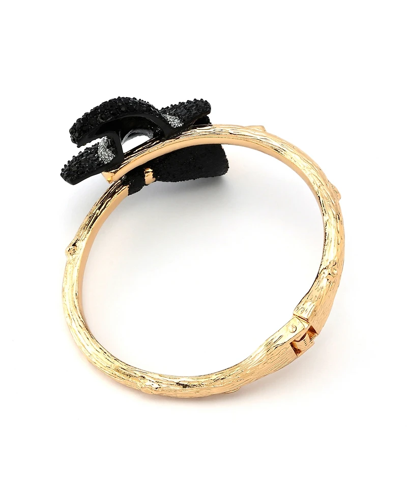 Betsey Johnson Faux Stone Witch Hat Bangle Bracelet