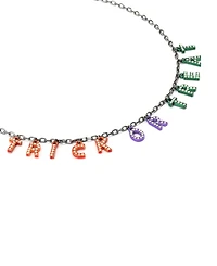 Betsey Johnson Faux Stone Halloween Trick or Treat Bib Necklace