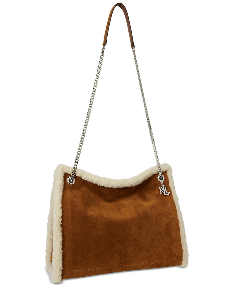 Lauren Ralph Lauren Bradley Large Suede Tote Bag