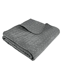 Levtex Velvet Stitch Reversible Quilted Throw, 50" x 60"