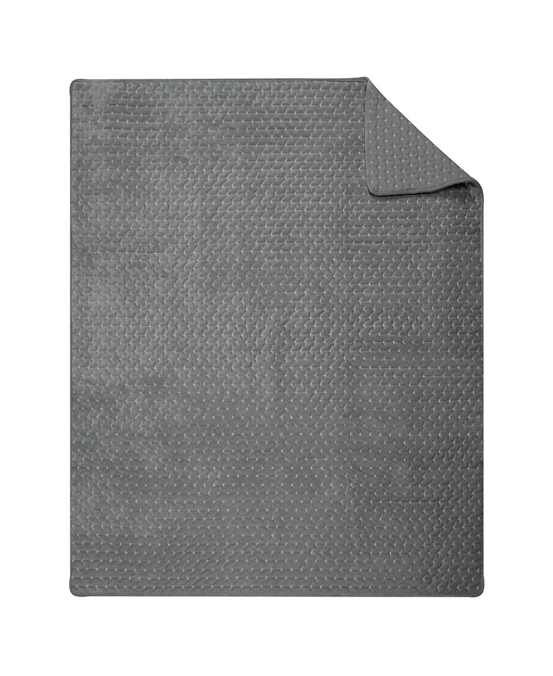 Levtex Velvet Stitch Reversible Quilted Throw, 50" x 60"