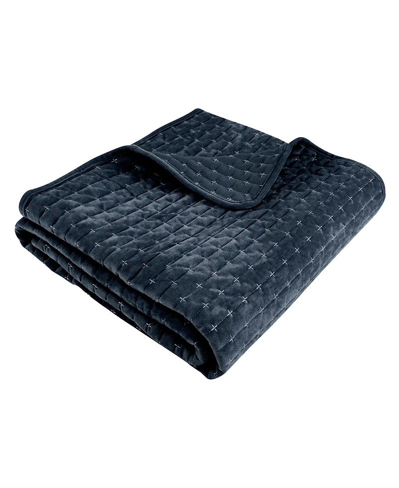 Levtex Velvet Stitch Reversible Quilted Throw, 50" x 60"