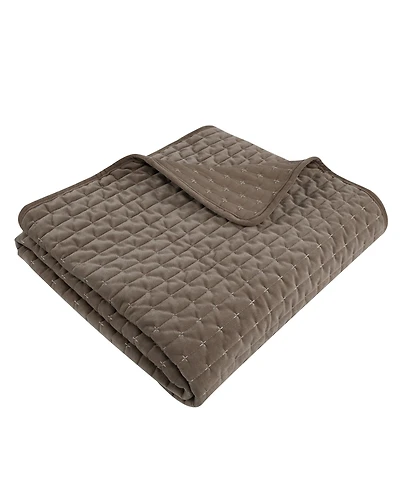 Levtex Velvet Stitch Reversible Quilted Throw, 50" x 60"