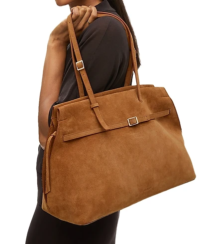 Radley London The Christina Large Suede Zip Top Shoulder Bag